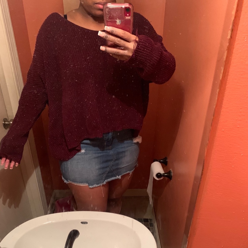 Miracle USA Burgundy Sweater